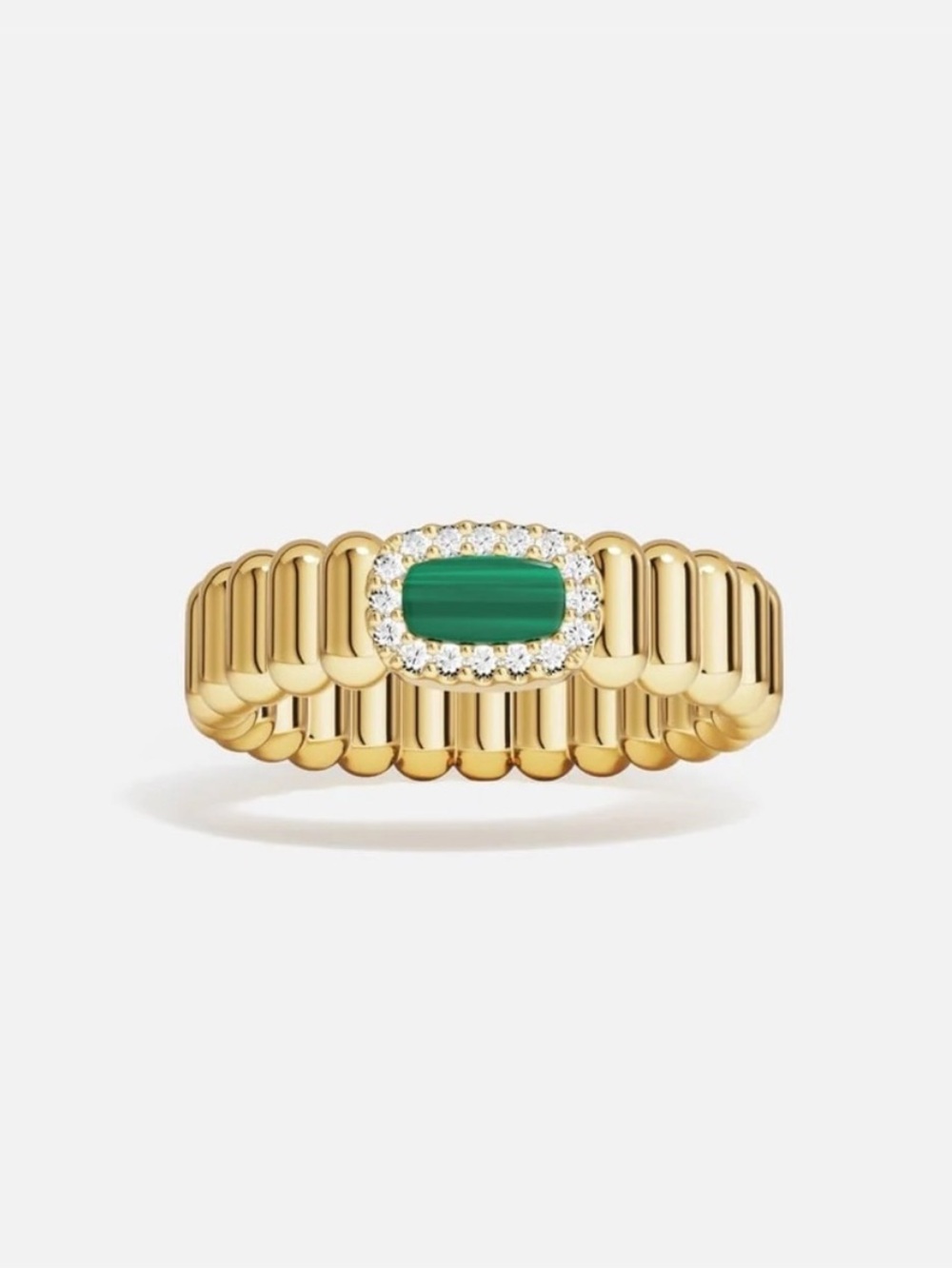 APM Monaco Les Calanques Malachite Ring